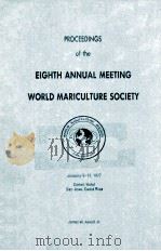 EIGHTH ANNUAL MEETING WORLD MARICULTURE SOCIETY 1977（1977 PDF版）