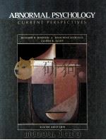 ABNORMAL PSYCHOLOGY CURRENT PERSPECTIVES SIXTH EDITION（1993 PDF版）