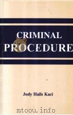 CRIMINAL PROCEDURE   1995  PDF电子版封面  0942728661   