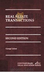 REAL ESTATE TRANSACTIONS SECOND EDITION   1997  PDF电子版封面  1558345027  GEORGE LEFCOE 