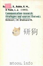 COMMUNICATION RESEARCH:STRATEGIES AND SOURCES THIRD EDITION（1993 PDF版）