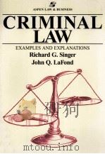 CRIMINAL LAW:EXAMPLES AND EXPLANATIONS   1997  PDF电子版封面  1567065791   