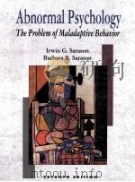 ABNORMAL PSYCHOLOGY:THE PROBLEM OF MALADAPTIVE BEHAVIOR SEVENTH EDITION（1993 PDF版）