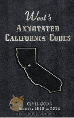 WEST'S ANNOTATED CALIFORNIA CODES CIVIL CODE SECTIONS 1813 TO 2214（1985 PDF版）