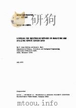 A MANUAL FOR INEXPENSIVE METHODS OF ANALYZING AND UTILIZING REMOTE SENSOR DATA   1978  PDF电子版封面     