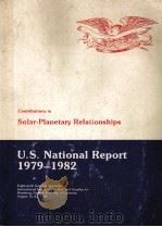 U.S.NATIONAL REPORT TO INTERNATIONAL UNION OF GEODESY AND GEOPHYSICS 1979-1982（1983 PDF版）