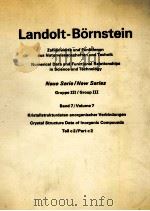 LANDOLT-BORNSTEIN NEUE SERIE NEW SERIES GRUPPEⅢ GROUPⅢ BAND7/VOLUME7   1979  PDF电子版封面     