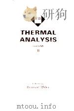 THERMAL ANALYSIS VOLUME Ⅱ   1982  PDF电子版封面  0471262455  BERNARD MILLER 