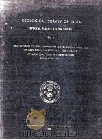 GEOLOGICAL SURVEY OF INDIA SPECIAL PUBLICATION SERIES NO.1   1980  PDF电子版封面     