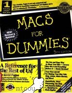 MACS FOR DUMMIES 5TH EDITION   1997  PDF电子版封面  0764502255  DAVID POGUE 