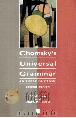 CHOMSKY'S UNIVERSAL GRAMMAR AN INTRODUCTION SECOND EDITION（1988 PDF版）