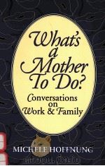 WHAT'S A MOTHER TO DO?: CONVERSATIONS ON WORK & FAMILY   1992  PDF电子版封面  0962387916  MICHELE HOFFNUNG 