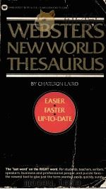 WEBSTER'S NEW WORLD THESAURUS   1974  PDF电子版封面  0446312037   