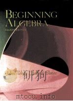 BEGINNING ALGEBRA FOURTH EDITION   1998  PDF电子版封面  0130860808   