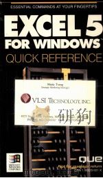 EXCEL 5 FOR WINDOWS QUICK REFERENCE（1993 PDF版）