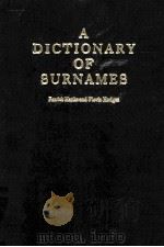 A DICTIONARY OF SURNAMES（1988 PDF版）