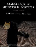 STATISTICS FOR THE BEHAVIORAL SCIENCES SECOND EDITION（1997 PDF版）