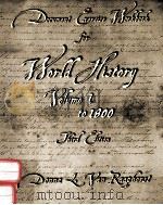 WORLD HISTORY:DOCUMENT EXERCISE WORKBOOK FOR VOLUME I:TO 1800（1998 PDF版）