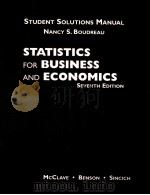 STUDENT SOLUTIONS MANUAL STATISTICS FOR BUSINESS AND ECONOMICS SEVENTH EDITION   1998  PDF电子版封面  0136252605   
