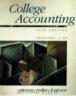 COLLEGE ACCOUNTING 14TH EDITION CHAPTERS 1-20   1993  PDF电子版封面  0538820527  JAMES A.HEINTZ ROBERT W.PARRY 
