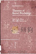THEORIES OF SOCIAL PSYCHOLOGY SECOND EDITION   1982  PDF电子版封面  0070565120   
