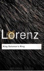 KONRAD LORENZ   1983  PDF电子版封面    KING SOLOMON'S RING 