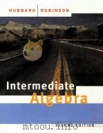 INTERMEDIATE ALGEBRA SECOND EDITION   1999  PDF电子版封面  0395901138  ELAINE HUBBARD RONALD D.ROBINS 