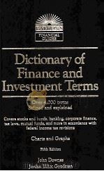 DICTIONARY OF FINANCE AND INVESTMENT TERMS FIFTH EDITION   1998  PDF电子版封面  0764107909  JOHN DOWNES 