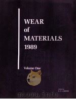 WEAR OF MATERIALS 1989 VOLUME ONE（1989 PDF版）