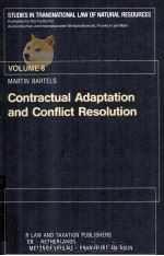 CONTRACTUAL ADAPTATION AND CONFLOICT RESOLUTION  VOLUME8  MARTIN BARTELS（1985 PDF版）