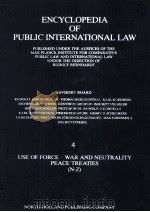 ENCYCLOPEDIA OF PUBLIC INTERNATIONAL LAW 4   1982  PDF电子版封面  0444862358  JONATHAN IGNARSKI AND ALFRED M 