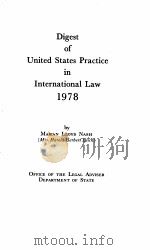 DIGEST OF UNITED STATES PRACCTICE IN INTERNATIONAL LAW 1978   1980  PDF电子版封面     