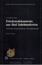 FRIEDENSDOKUMENTE AUS FUNF JAHRHUNDERTEN  ZWEITER TEILBAND（1984 PDF版）