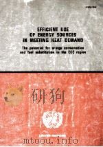 EFFICIENT USE OF ENERGY SOURCES IN MEETING HEAT DEMAND:THE POTENTIAL FOR ENERGY CONSERVATION AND FUE（1984 PDF版）