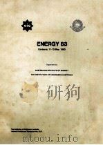 ENERGY 83 TOWARDS AN ENERGY POLICY FOR AUSTRALIA CANBERRA 11-13 MAY 1983 POSITION PAPERS   1983  PDF电子版封面  0858251779   