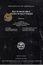 PROCEEDINGS OF THE SYMPOSIUM ON RECHARGEABLE LITHIUM BATTERIES   1990  PDF电子版封面     