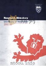 RESEARCH DIRECTORY UNIVERSITY OF NEWCASTLE 1995-96     PDF电子版封面     