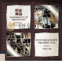 UNIVERSITY OF BRADFORD POSTGRADUATE PROSPECTUS 1997/98     PDF电子版封面     