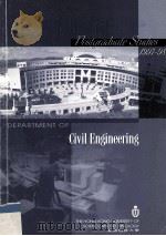 POSTGRADUATE STUDIES 1997-98 DEPARTMENT OF CIVIL ENGINEERING     PDF电子版封面     
