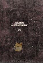 Business Management 29:金融革命のゆえ   1987.09  PDF电子版封面    馆龙一郎著 