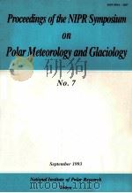 POLAR METEOROLOGY AND GLACIOLOGY NO.7（1993 PDF版）