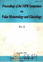 POLAR METEOROLOGY AND GLACIOLOGY NO.6   1992  PDF电子版封面     
