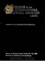 PROCEEDINGS OF THE 29TH INTERNATIONAL GEOLOGICAL CONGRESS 1992（1993 PDF版）