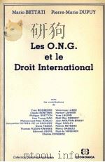 LES O.N.G.ET LE DROIT INTERNATIONAL   1986  PDF电子版封面  2717810935   