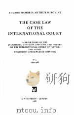 LA JURISPRUDENCE DE LA COUR INTERNATIONALE  V-B 1964-1966  THE CASE LAW OF THE INTERNATIONAL COURT（1968 PDF版）