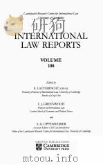 INTERNATIONAL LAW REPORTS VOLUME 108（1998 PDF版）