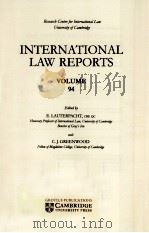 INTERNATIONAL LAW REPORTS VOLUME 94（1994 PDF版）
