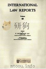 INTERNATIONAL LAW REPORTS VOLUME 60（1981 PDF版）