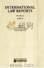 INTERNATIONAL LAW REPORTS VOLUME 25  1958-I   1963  PDF电子版封面    E.LAUTERPACHT 