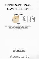 INTERNATIONAL LAW REPORTS YEAR 1950   1956  PDF电子版封面    HERSCH LAUTERPACHT 